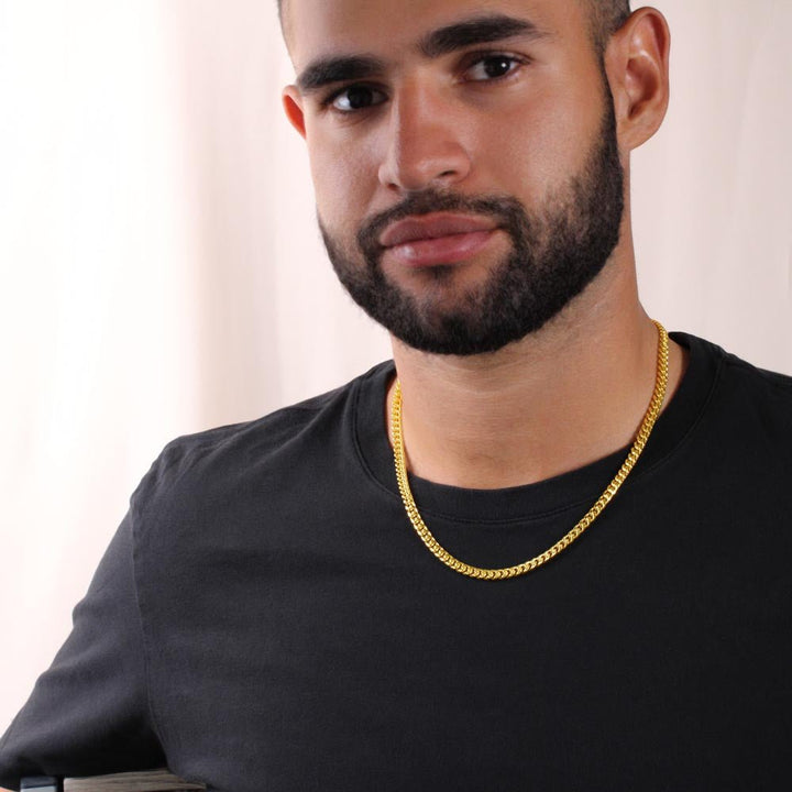 My Bonus Son, My Gift - Cuban Link Chain - The Gift of You - The Love Sparkle