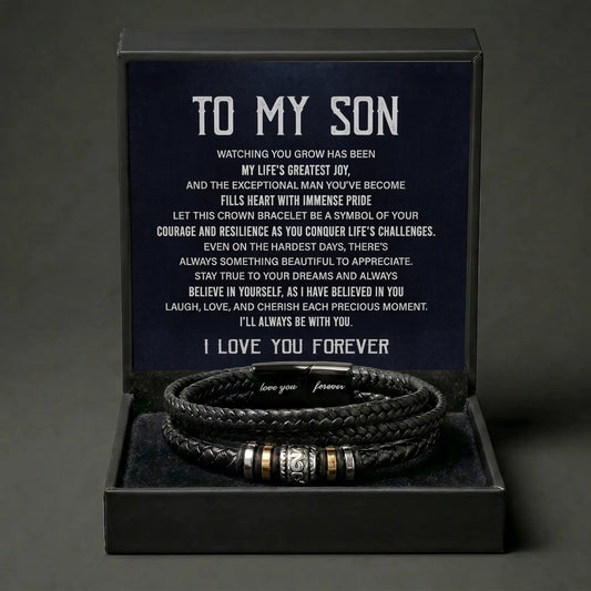 "My Life's Greatest Joy" Love You Forever Bracelet - Inspirational Gift For Son - The Love Sparkle