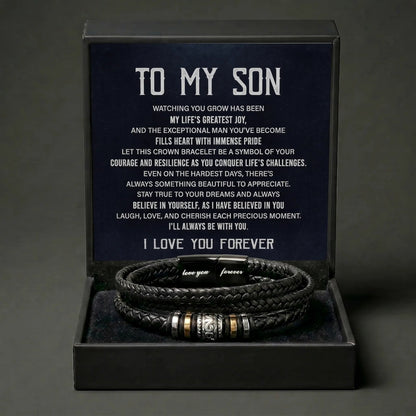 "My Life's Greatest Joy" Love You Forever Bracelet - Inspirational Gift For Son - The Love Sparkle