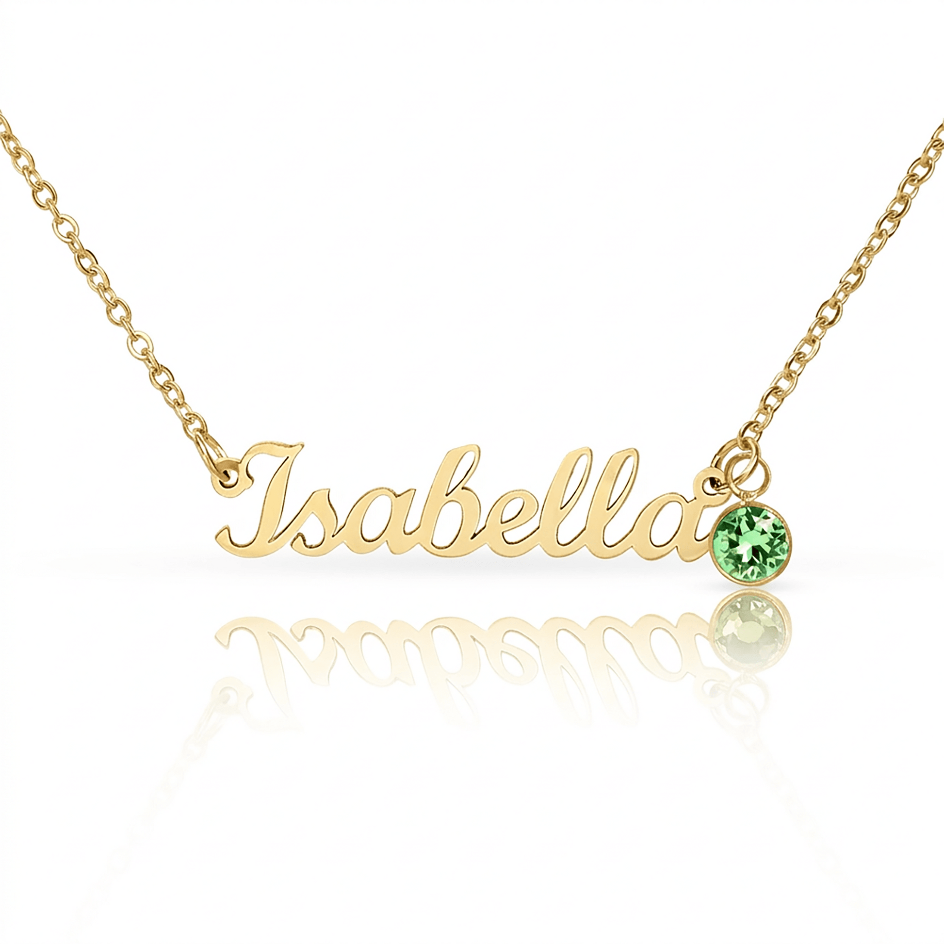 Personalized Name Necklace with Birthstone – Custom Elegant Jewelry - The Love Sparkle
