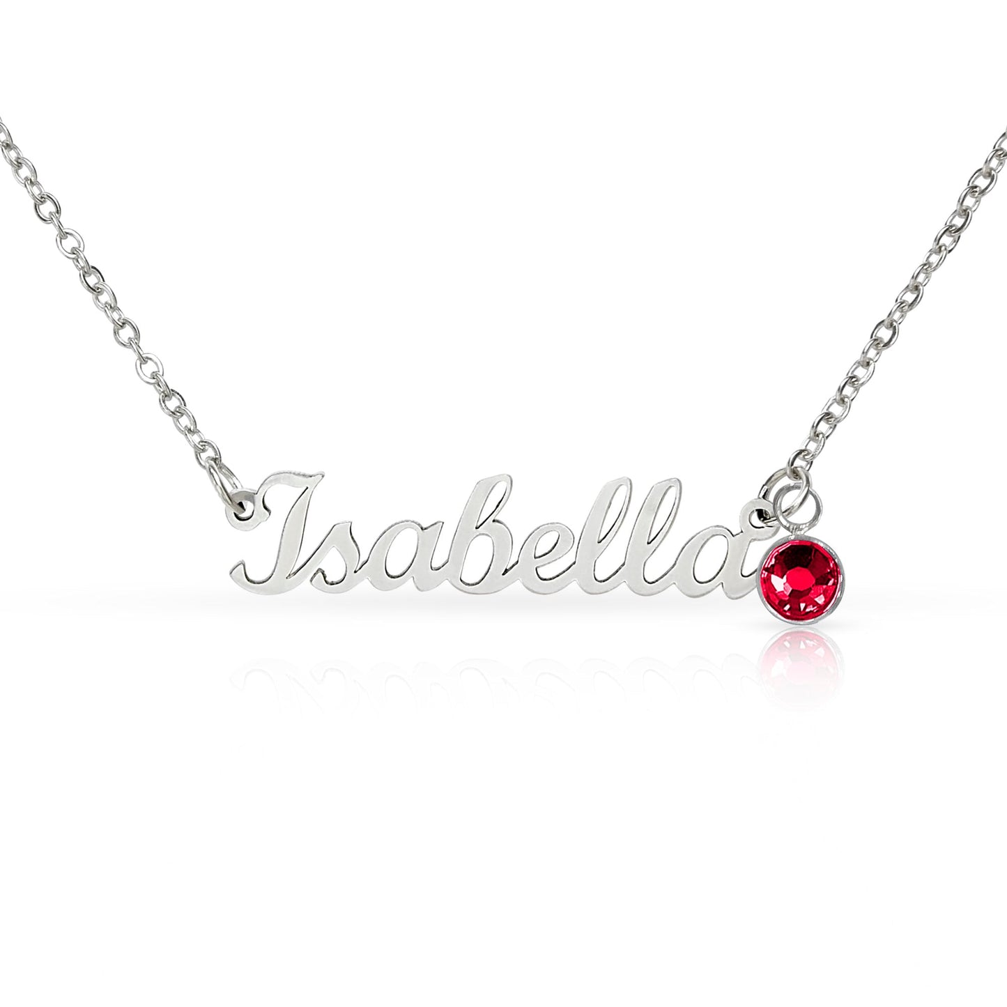 Personalized Name Necklace with Birthstone – Custom Elegant Jewelry - The Love Sparkle