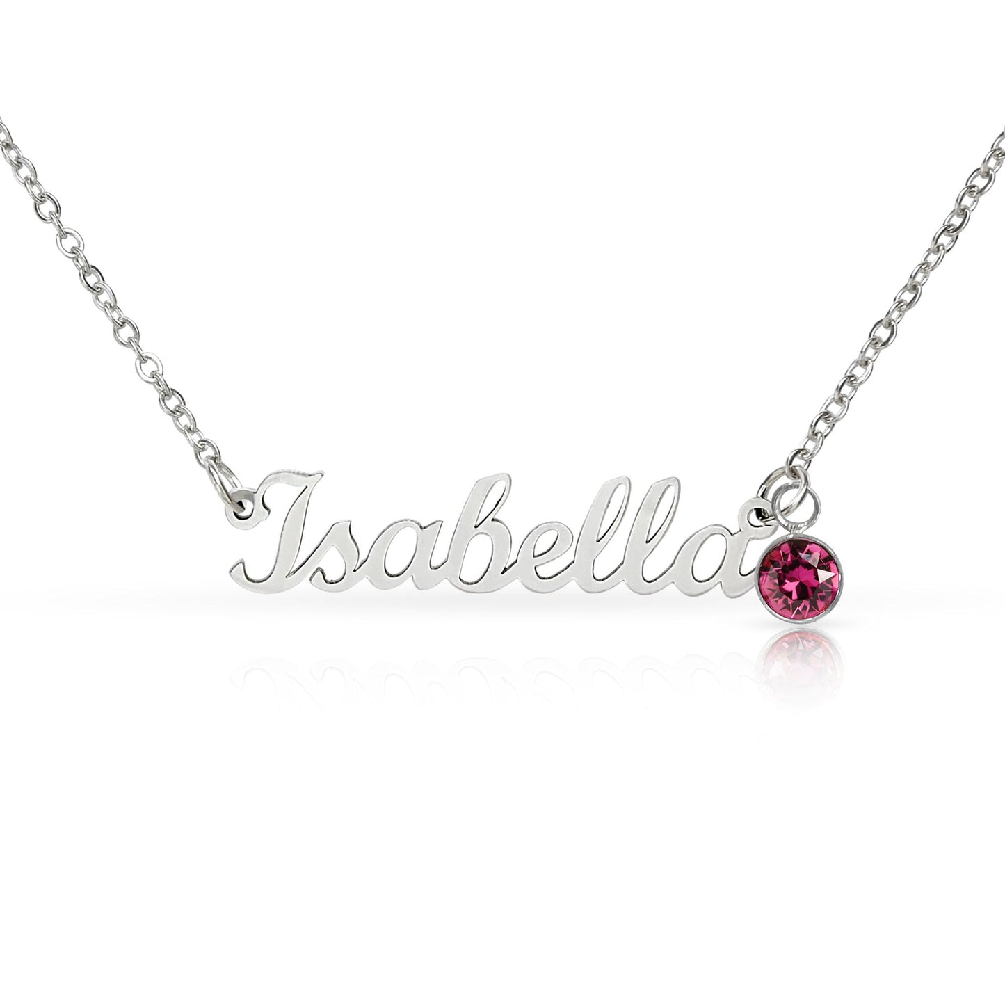 Personalized Name Necklace with Birthstone – Custom Elegant Jewelry - The Love Sparkle