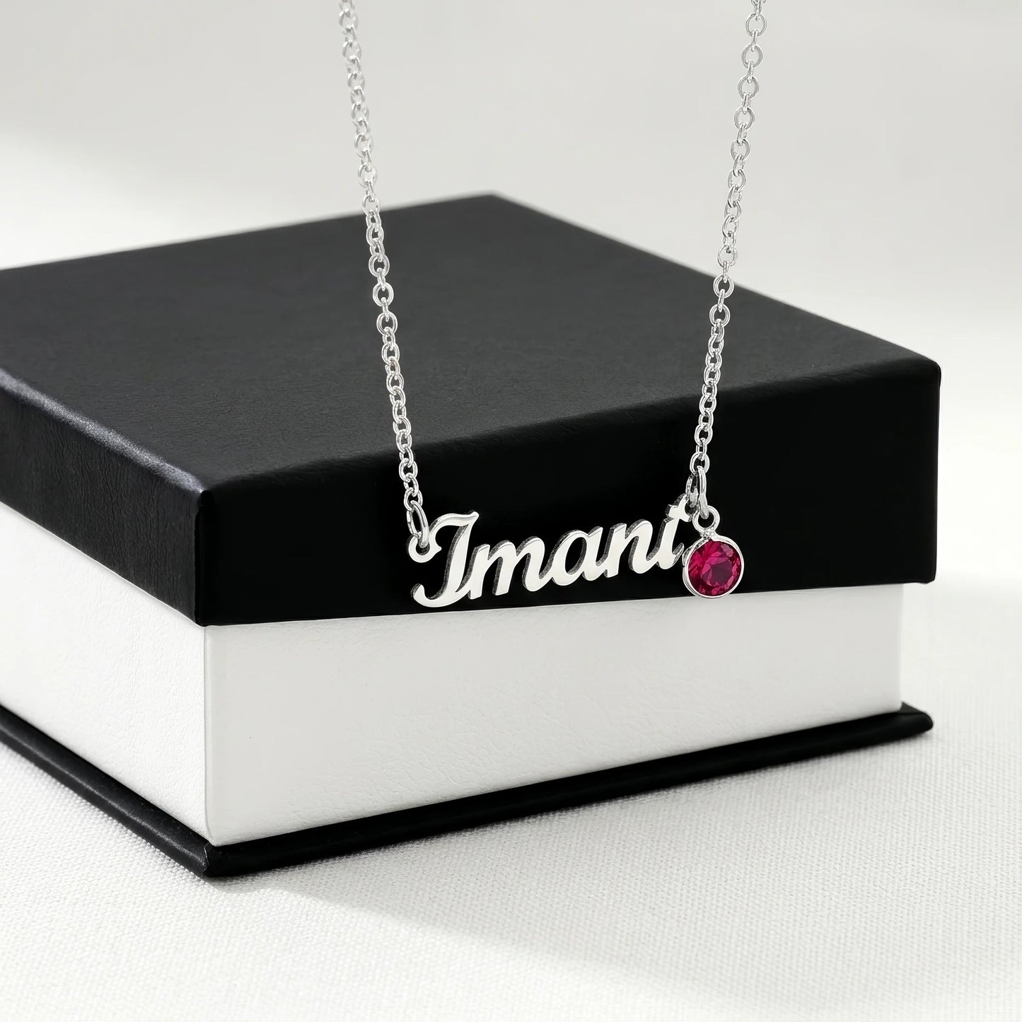 Personalized Name Necklace with Birthstone – Custom Elegant Jewelry - The Love Sparkle