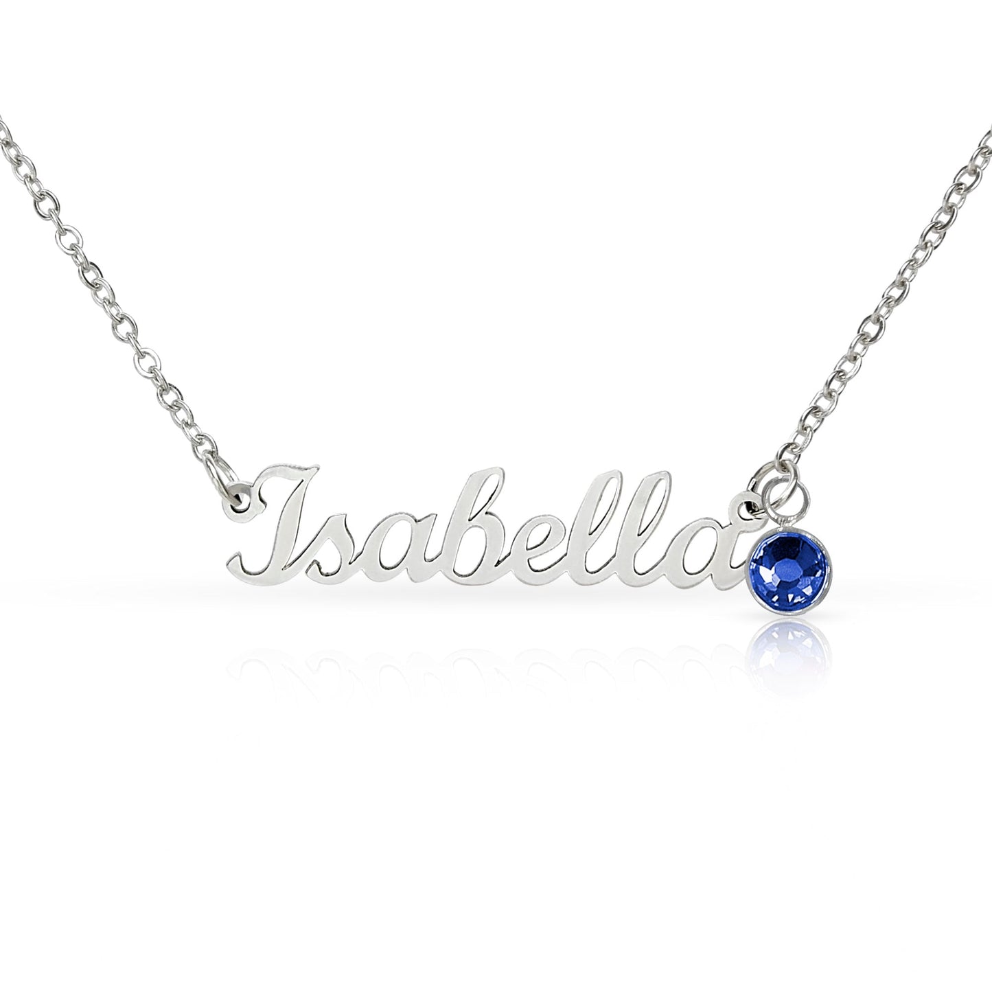 Personalized Name Necklace with Birthstone – Custom Elegant Jewelry - The Love Sparkle