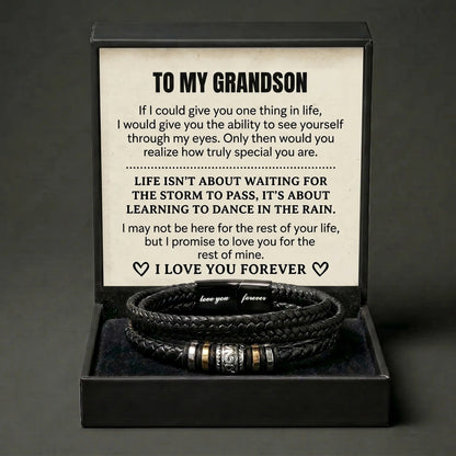 "The Rest Of My Life" Love You Forever Bracelet - Meaningful Keepsake For Grandson - The Love Sparkle