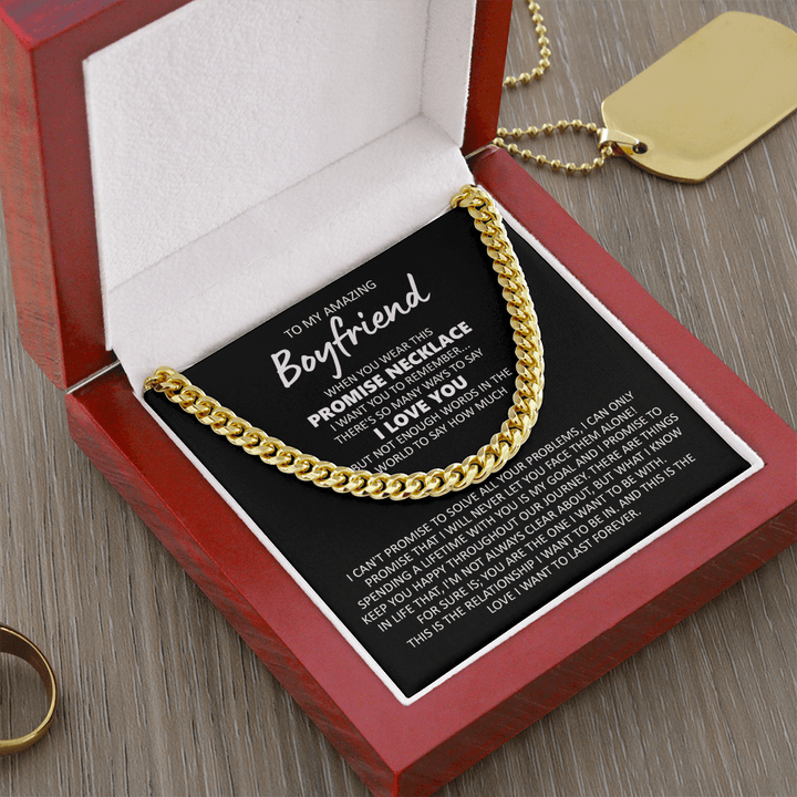 To My Amazing Boyfriend - Cuban Link Chain - You Are The One - The Love Sparkle