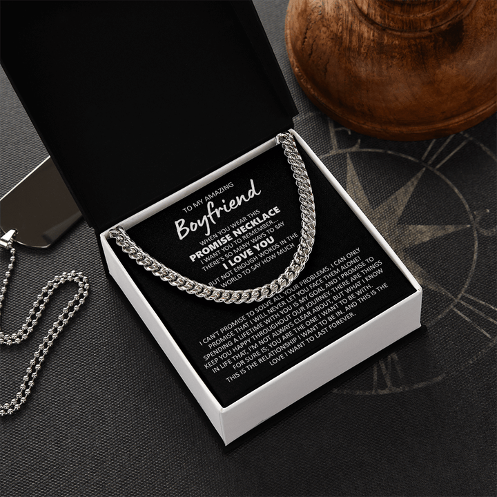 To My Amazing Boyfriend - Cuban Link Chain - You Are The One - The Love Sparkle