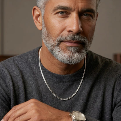 "To My Amazing Dad" Cuban Link Chain Necklace – Meaningful Father's Day Gift - The Love Sparkle