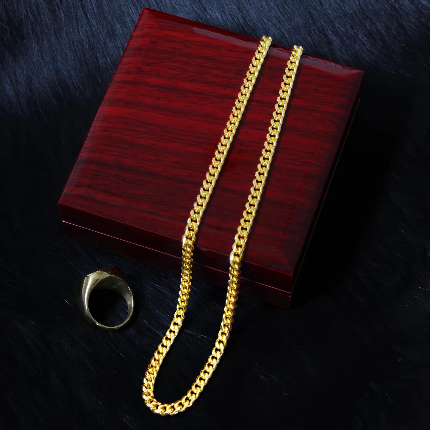 "To My Amazing Dad" Cuban Link Chain Necklace – Meaningful Father's Day Gift - The Love Sparkle