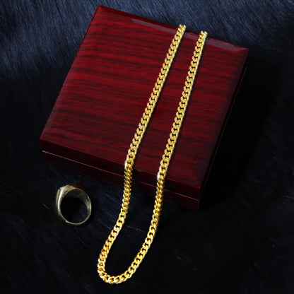 "To My Amazing Dad" Cuban Link Chain Necklace – Meaningful Father's Day Gift - The Love Sparkle