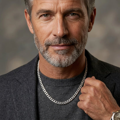 "To My Amazing Dad" Cuban Link Chain Necklace – Meaningful Father's Day Gift - The Love Sparkle