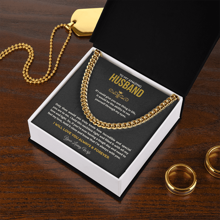 To My Amazing Husband - The Cuban Link Chain - The Love Sparkle