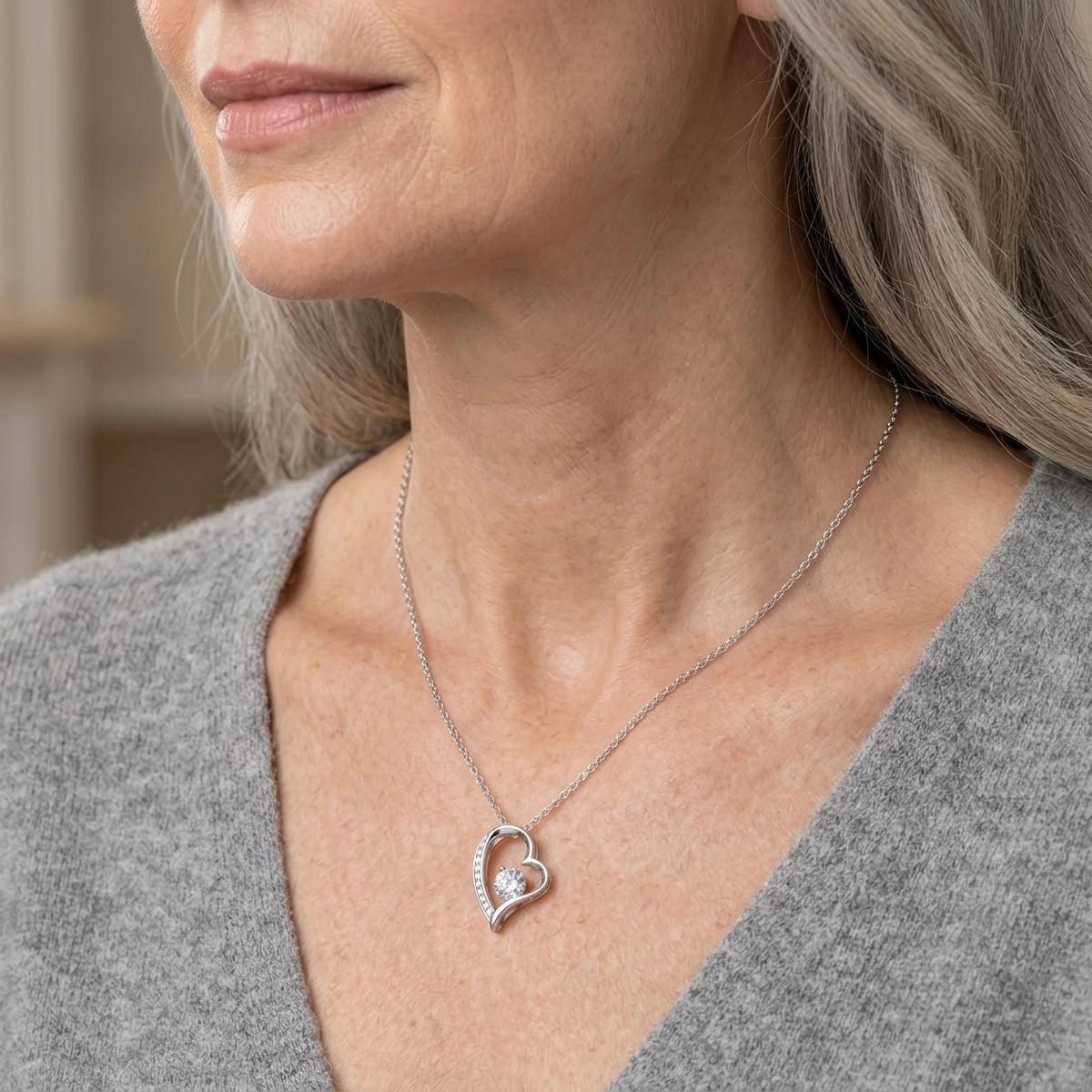 "To My Beautiful Mom, I'll Always Be Your Little Boy" Forever Love Necklace with Red Rose Box – Gift from Son - The Love Sparkle