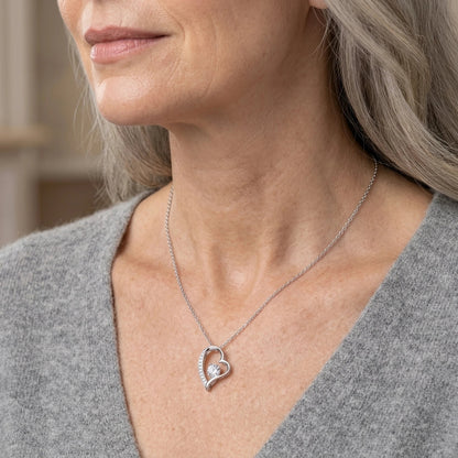"To My Beautiful Mom, I'll Always Be Your Little Boy" Forever Love Necklace with Red Rose Box – Gift from Son - The Love Sparkle