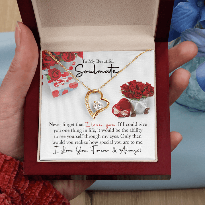 To My Beautiful Soulmate - Forever love Necklace - You Are So Special to Me - The Love Sparkle