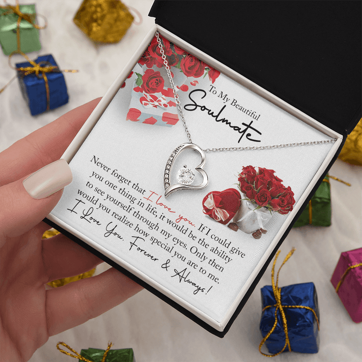 To My Beautiful Soulmate - Forever love Necklace - You Are So Special to Me - The Love Sparkle
