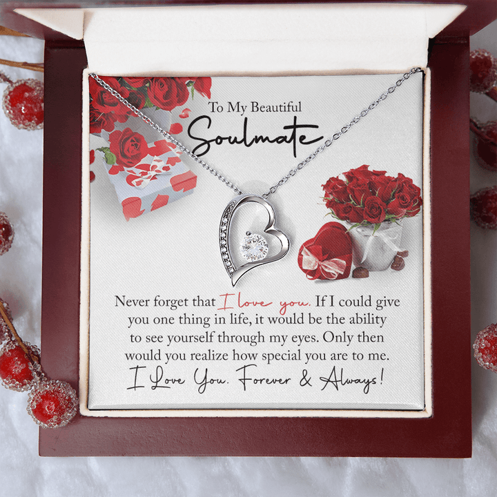 To My Beautiful Soulmate - Forever love Necklace - You Are So Special to Me - The Love Sparkle