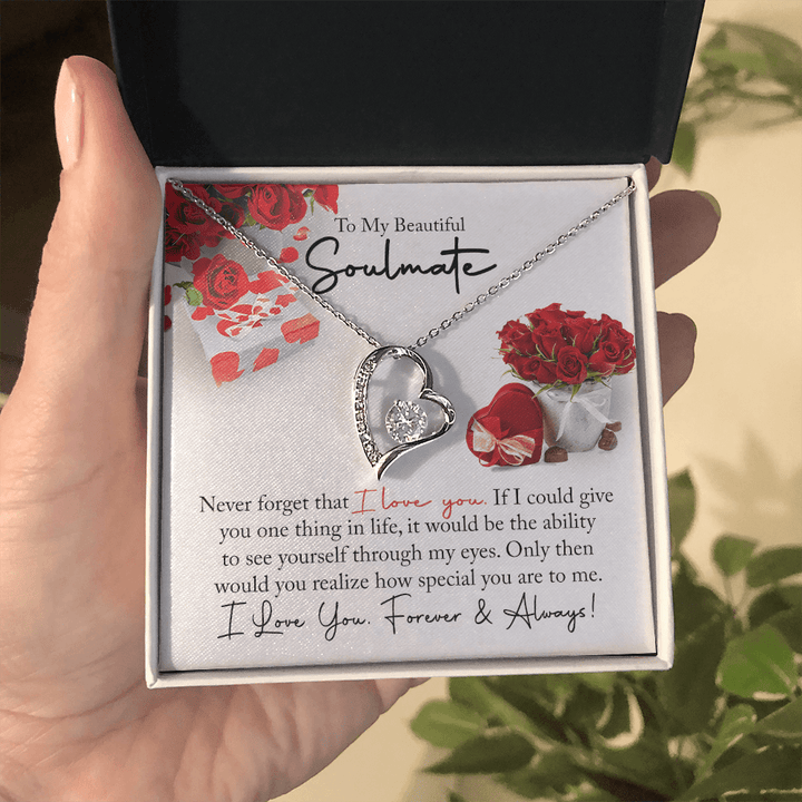 To My Beautiful Soulmate - Forever love Necklace - You Are So Special to Me - The Love Sparkle