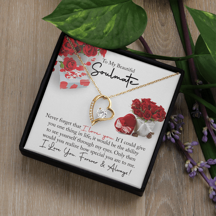 To My Beautiful Soulmate - Forever love Necklace - You Are So Special to Me - The Love Sparkle