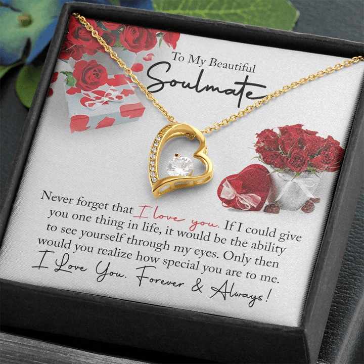 To My Beautiful Soulmate - Forever love Necklace - You Are So Special to Me - The Love Sparkle