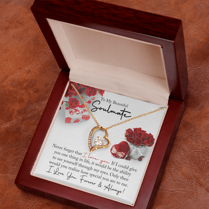 To My Beautiful Soulmate - Forever love Necklace - You Are So Special to Me - The Love Sparkle