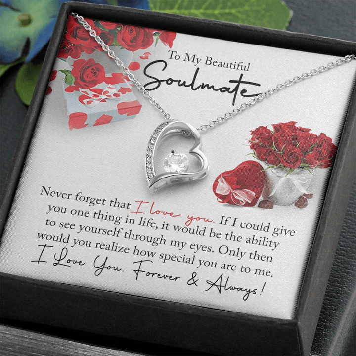 To My Beautiful Soulmate - Forever love Necklace - You Are So Special to Me - The Love Sparkle