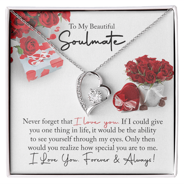 To My Beautiful Soulmate - Forever love Necklace - You Are So Special to Me - The Love Sparkle