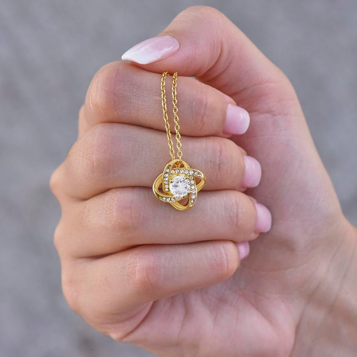 To My Beautiful Soulmate - Love Knot Necklace - You Are So Special to Me - The Love Sparkle
