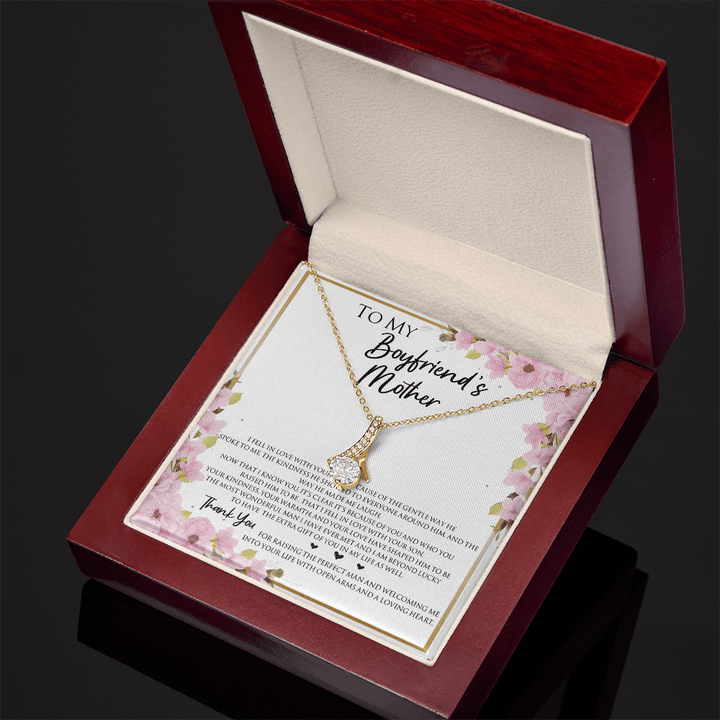 To My Boyfriend's Mother - Alluring Beauty Necklace - "Thank You" Gift for His Mom - The Love Sparkle