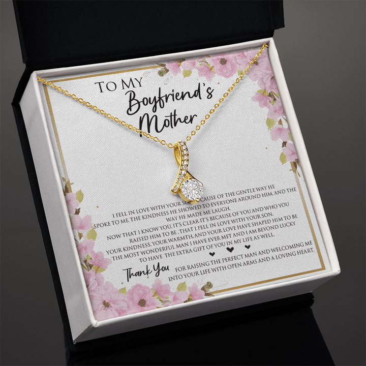 To My Boyfriend's Mother - Alluring Beauty Necklace - "Thank You" Gift for His Mom - The Love Sparkle