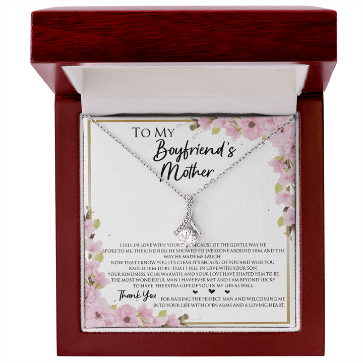 To My Boyfriend's Mother - Alluring Beauty Necklace - "Thank You" Gift for His Mom - The Love Sparkle