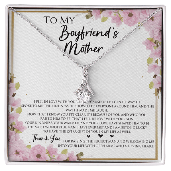 To My Boyfriend's Mother - Alluring Beauty Necklace - "Thank You" Gift for His Mom - The Love Sparkle