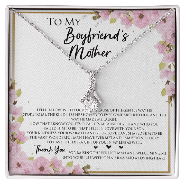 To My Boyfriend's Mother - Alluring Beauty Necklace - "Thank You" Gift for His Mom - The Love Sparkle