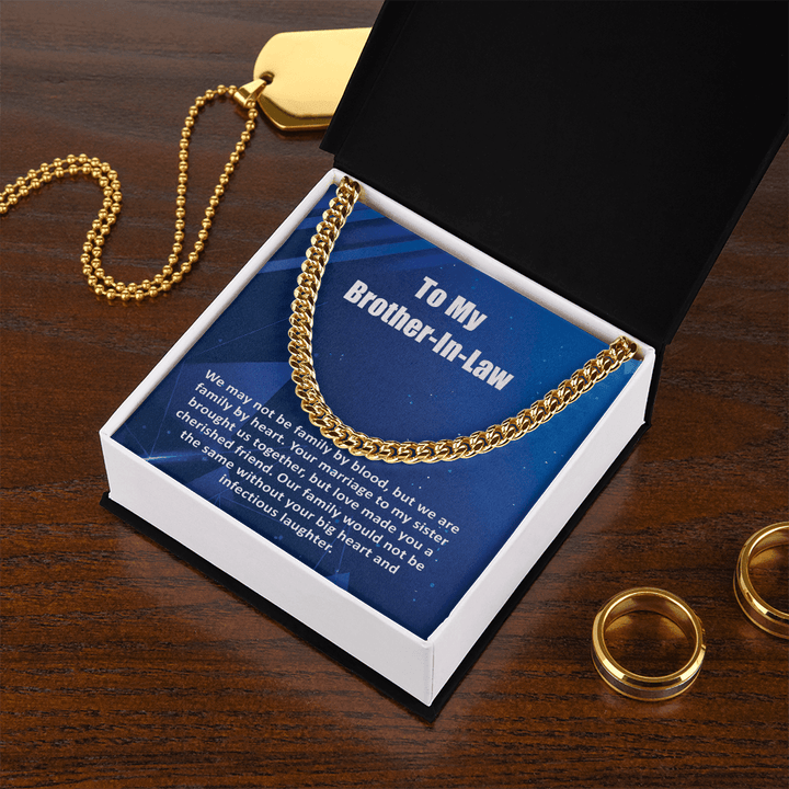 To My Brother - In - Law - Cuban link chain - Family by Heart - The Love Sparkle
