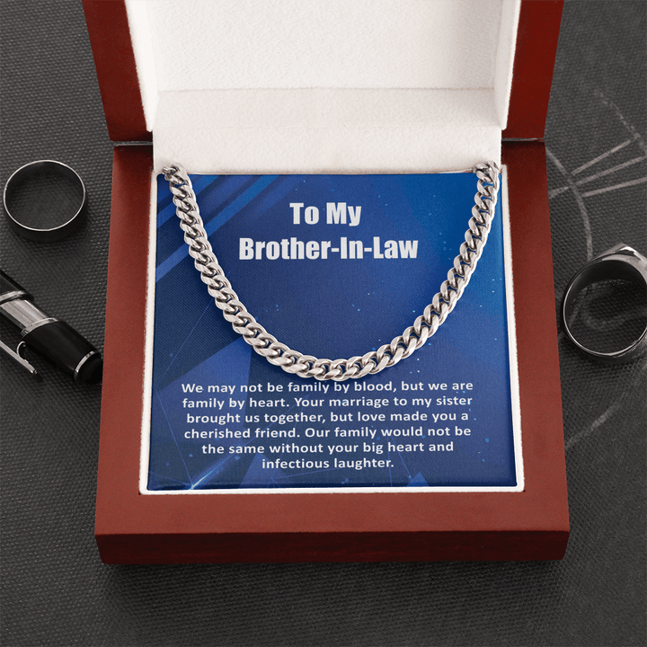 To My Brother - In - Law - Cuban link chain - Family by Heart - The Love Sparkle