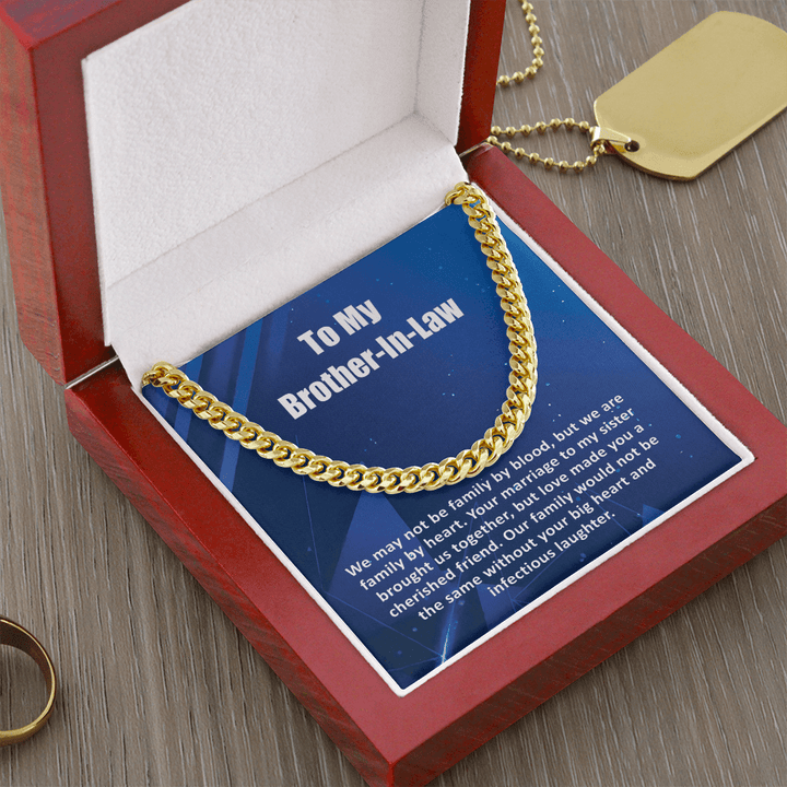 To My Brother - In - Law - Cuban link chain - Family by Heart - The Love Sparkle
