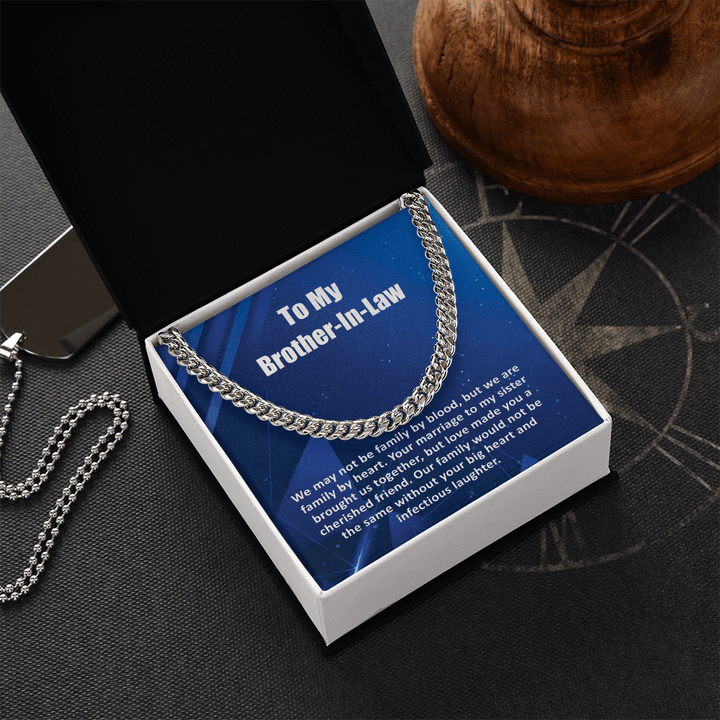 To My Brother - In - Law - Cuban link chain - Family by Heart - The Love Sparkle