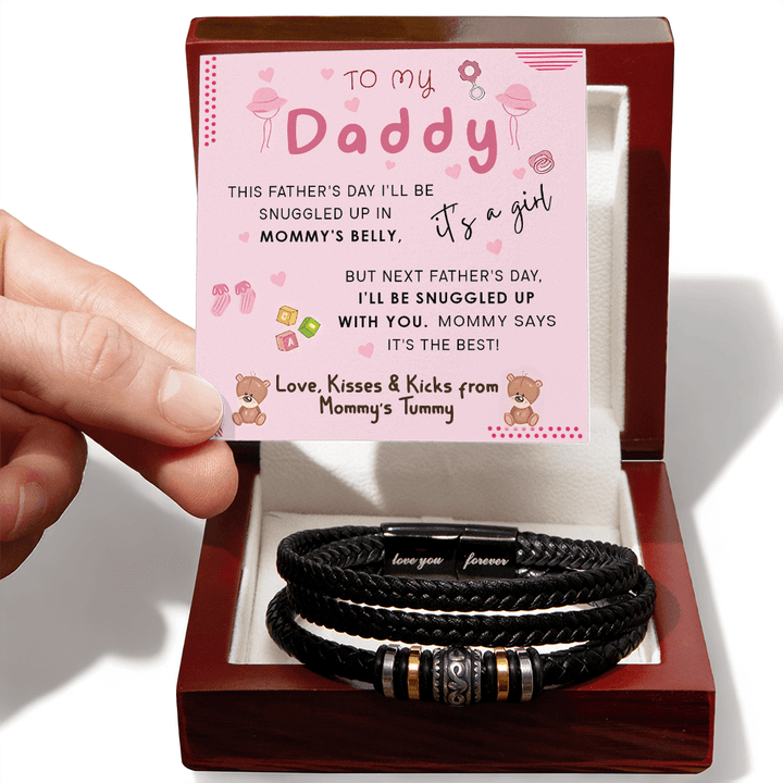 To My Daddy from Mommy's Tummy - Love You Forever Bracelet - who can't wait to meet him. - The Love Sparkle