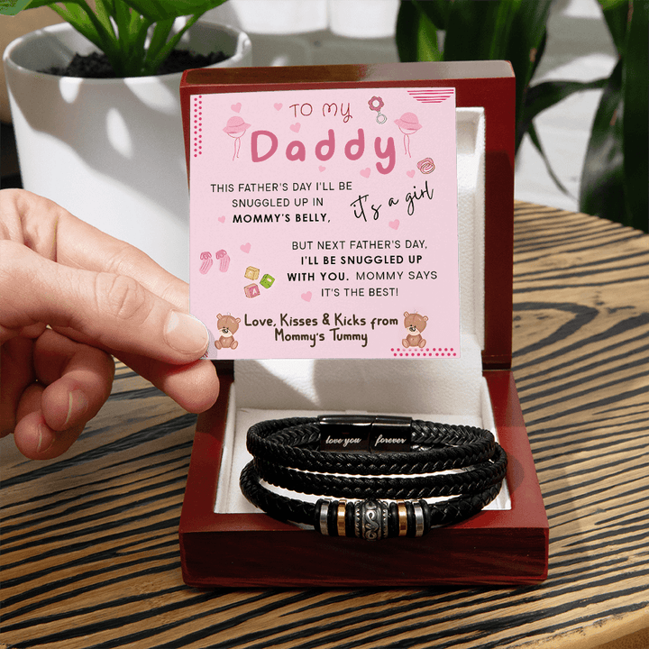 To My Daddy from Mommy's Tummy - Love You Forever Bracelet - who can't wait to meet him. - The Love Sparkle