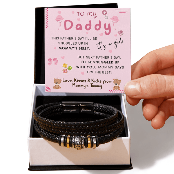 To My Daddy from Mommy's Tummy - Love You Forever Bracelet - who can't wait to meet him. - The Love Sparkle