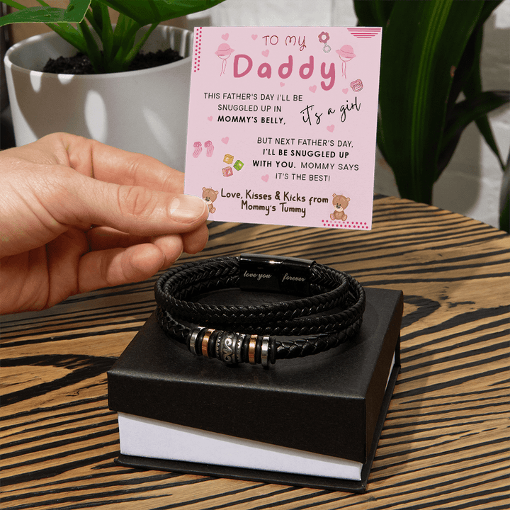 To My Daddy from Mommy's Tummy - Love You Forever Bracelet - who can't wait to meet him. - The Love Sparkle