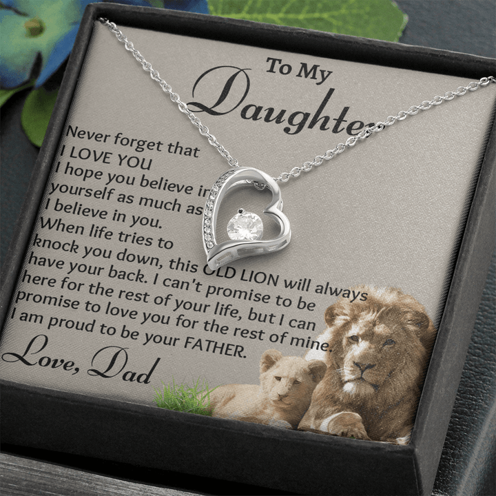 To My Daughter - Forever love Necklace - "Believe In Yourself" - The Love Sparkle