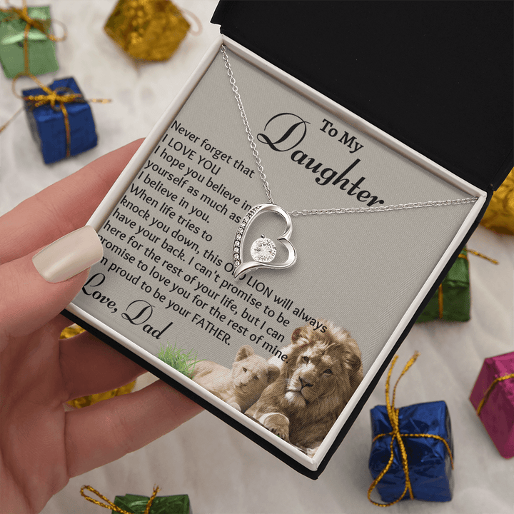 To My Daughter - Forever love Necklace - "Believe In Yourself" - The Love Sparkle