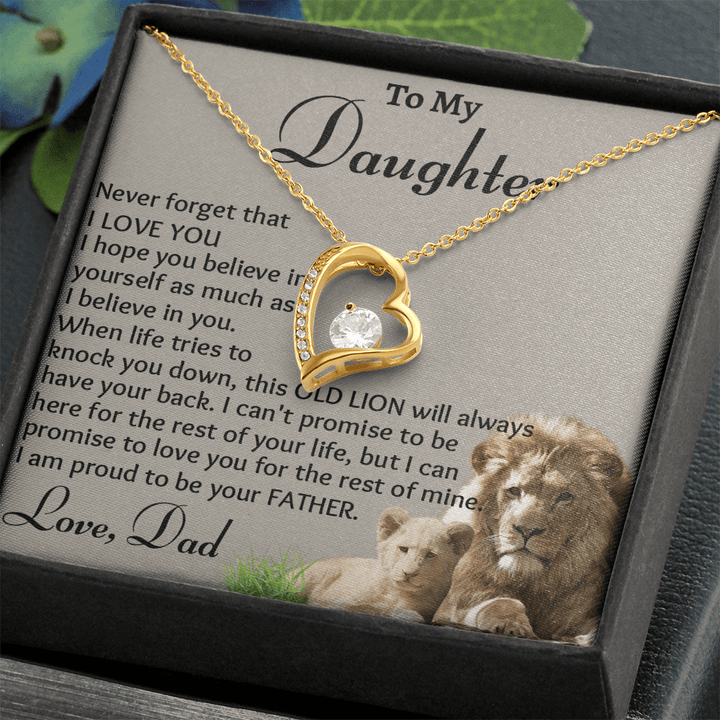 To My Daughter - Forever love Necklace - "Believe In Yourself" - The Love Sparkle