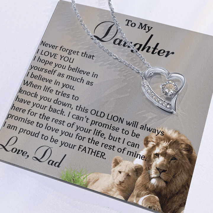 To My Daughter - Forever love Necklace - "Believe In Yourself" - The Love Sparkle