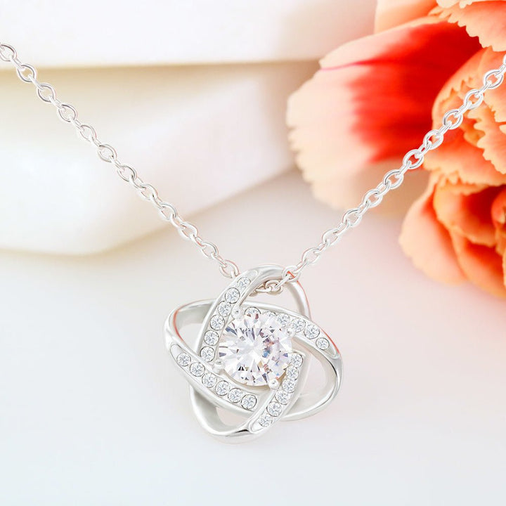 To My Daughter - in - Law - "Daughter - in - Heart" Love Knot Necklace - The Love Sparkle