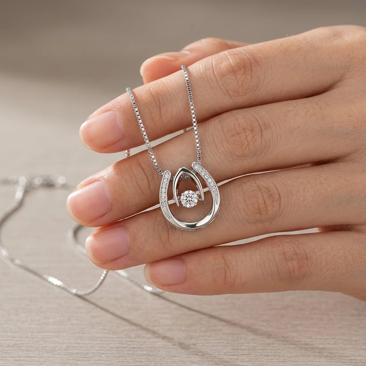 To My Daughter Lucky In Love Necklace from Dad – Braver, Stronger & Loved More Than You Know - The Love Sparkle