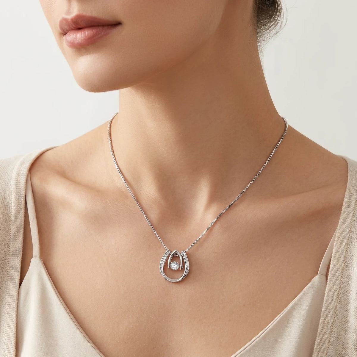 To My Daughter Lucky In Love Necklace from Dad – Braver, Stronger & Loved More Than You Know - The Love Sparkle