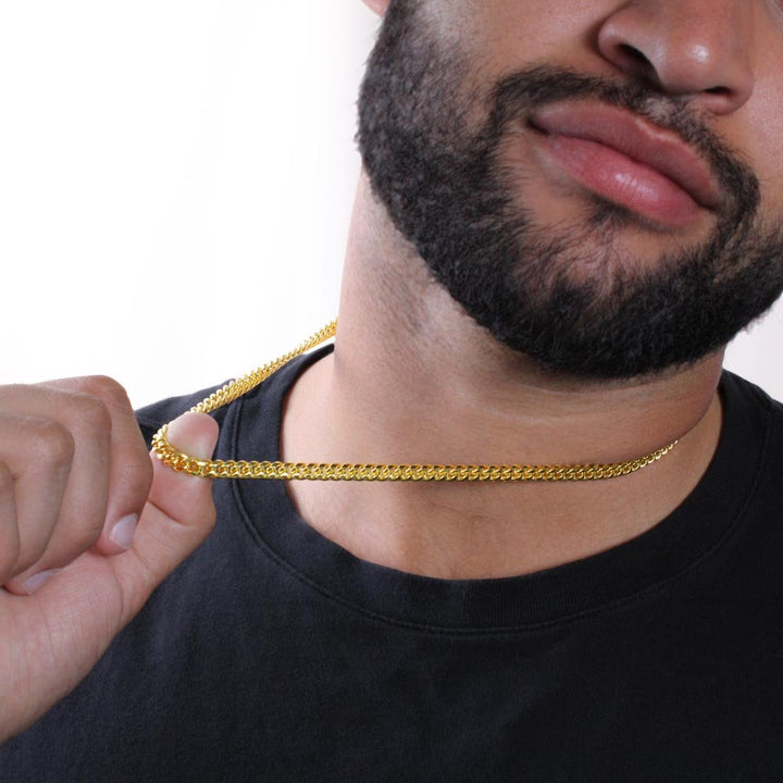 To My Future Husband - Cuban Link Chain - Mine and I Am Yours - The Love Sparkle