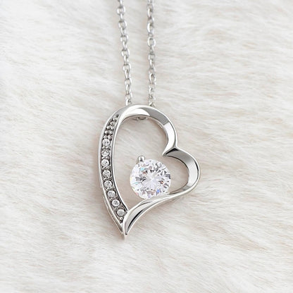 To My Love "Forever & Always" Necklace in Heart Rose Box - Anniversary Gift For Wife - The Love Sparkle